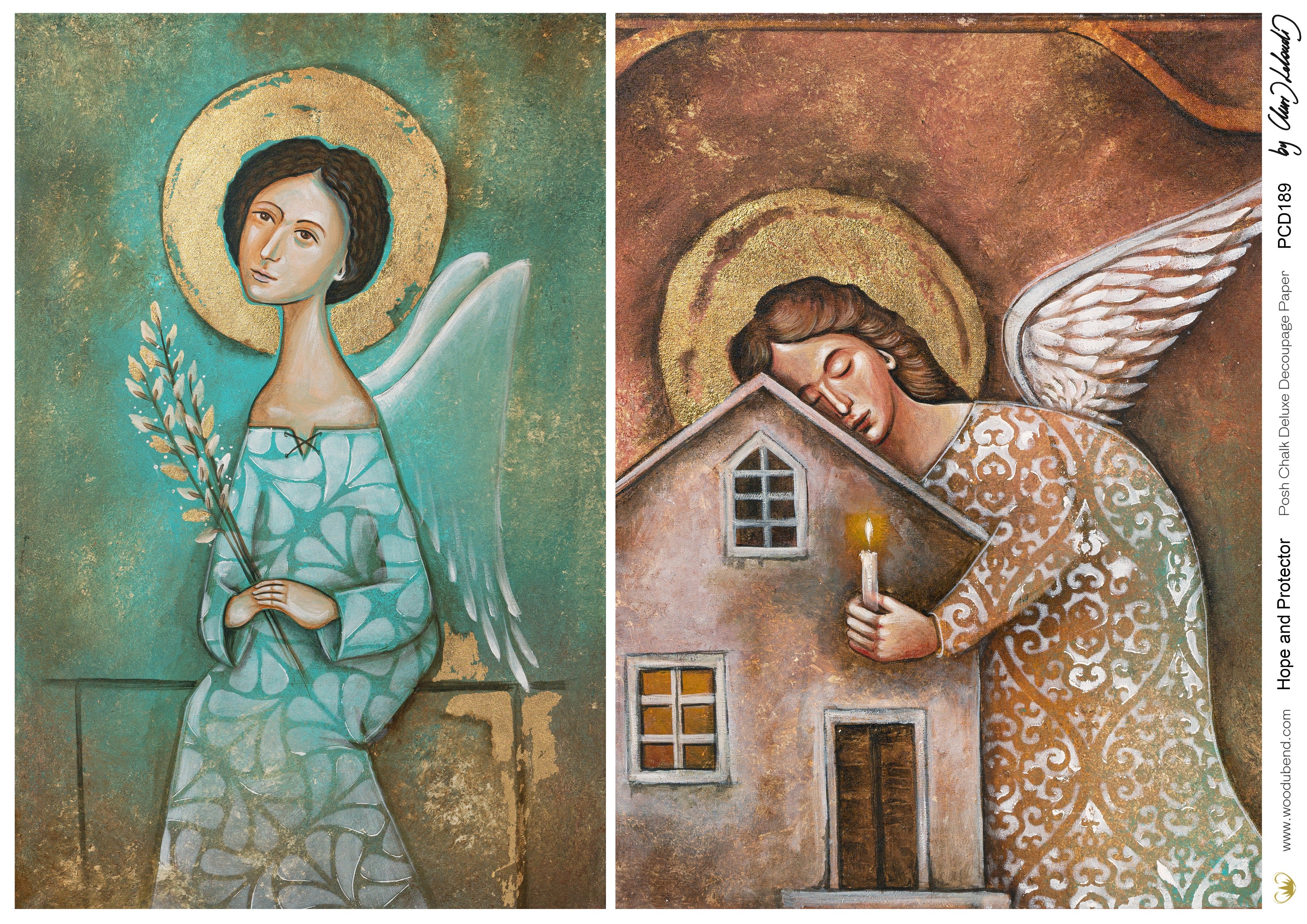 Posh Chalk Rice Paper - Hope and Protector – Painting Lady Designs ...