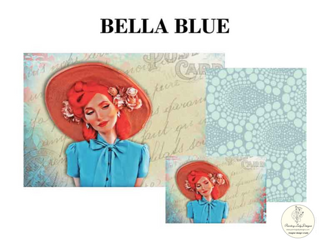 Whimsical Bella Blue Art Pack  for Decoupage and Mixed Media