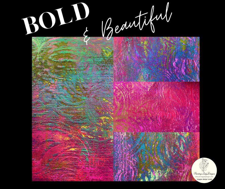 BOLD & Beautiful!  A full 36x42 inch Art paper for Decoupage and Mixed Media