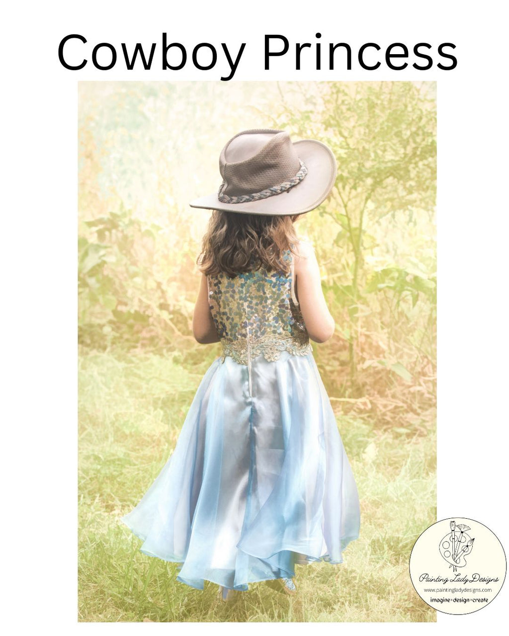 Cowboy Princess - Paper for Decoupage Crafting and Multi Media Art 24x36 inches