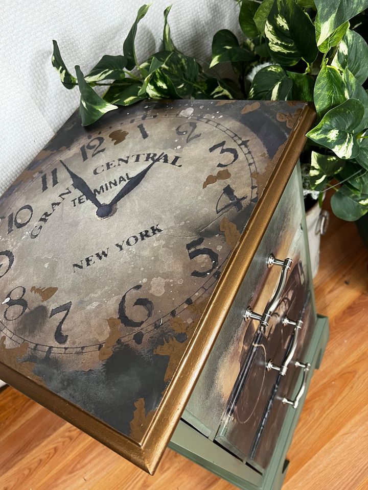Clock at Grand Central - Paper for Decoupage Crafting and Multi Media Art 18x24