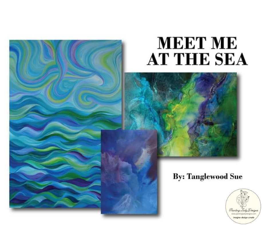 Meet Me At The Sea  Decoupage & Mixed Media Art Paper 18x24